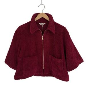 SIMONE FAN Crop Terry Jacket